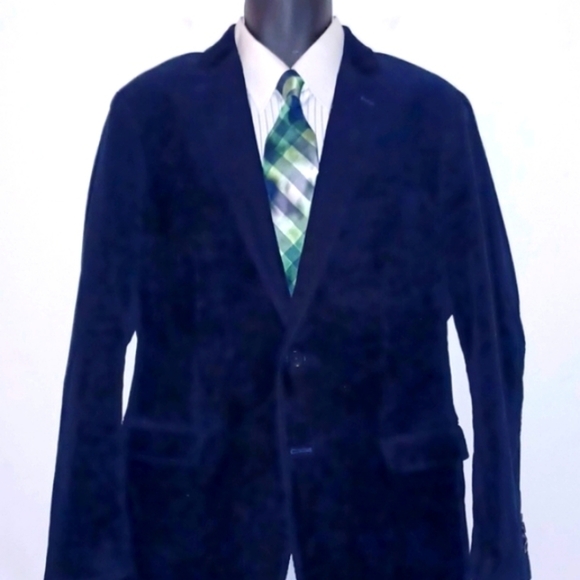 GEOFFREY BEENE Blue Green Plaid Spring Silk Necktie - Picture 3 of 6